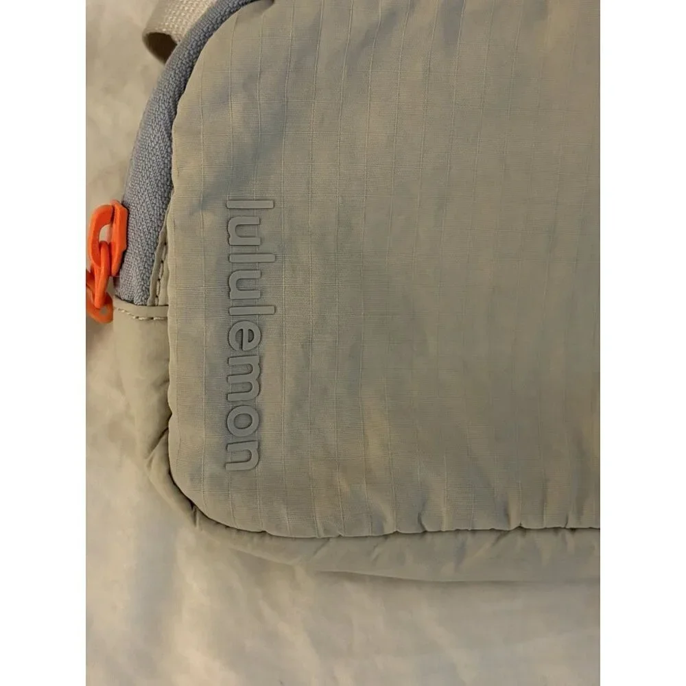 Lululemon Mini Belt Bag Waist Pack Gray Neon Orange Accents